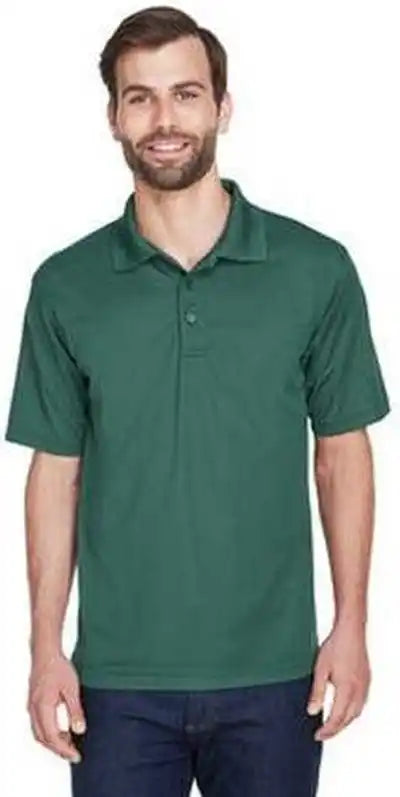 Ultraclub 8210 Men’s Cool & Dry Meshpique Polo Forest Green