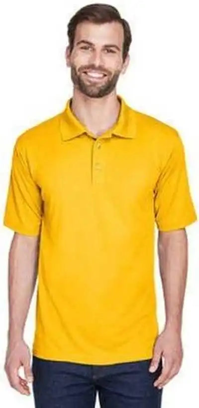 Ultraclub 8210 Men’s Cool &amp; Dry Meshpique Polo - Gold