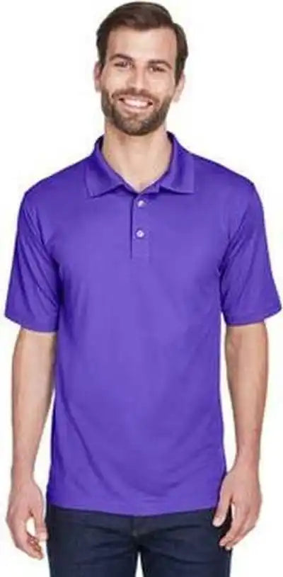 Ultraclub 8210 Men’s Cool & Dry Meshpique Polo - Purple