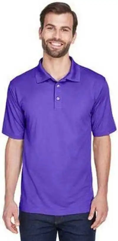 Ultraclub 8210 Men’s Cool & Dry Meshpique Polo - Purple