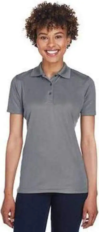 Ultraclub 8210l Ladies’ Cool &amp; Dry Mesh Piqupolo Charcoal