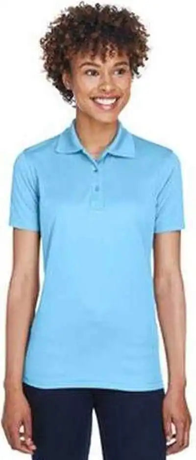 Ultraclub 8210l Ladies’ Cool &amp; Dry Mesh Piqupolo - Columbia Blue