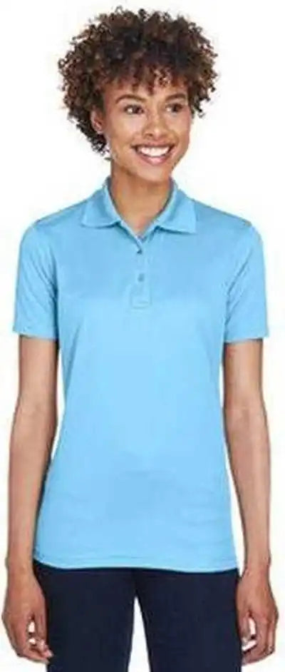 Ultraclub 8210l Ladies’ Cool &amp; Dry Mesh Piqupolo - Columbia Blue