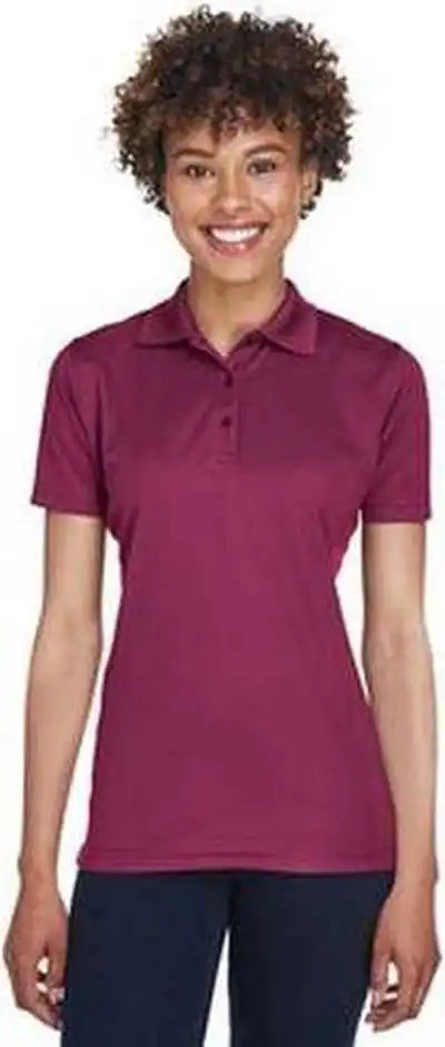 Ultraclub 8210l Ladies’ Cool &amp; Dry Mesh Piqupolo - Maroon