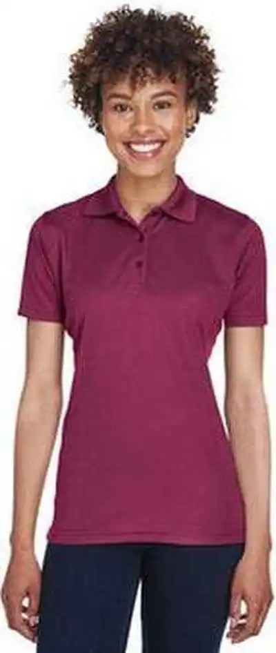 Ultraclub 8210l Ladies’ Cool &amp; Dry Mesh Piqupolo - Maroon