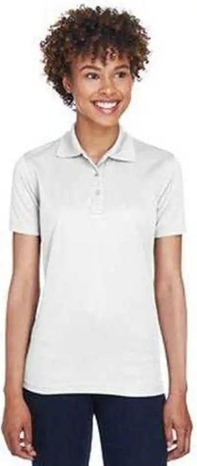 Ultraclub 8210l Ladies’ Cool &amp; Dry Mesh Piqupolo White