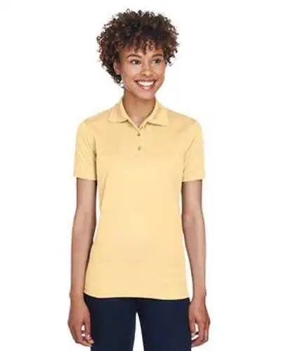 Ultraclub 8210l Ladies’ Cool &amp; Dry Mesh Piqupolo Yellow Haze