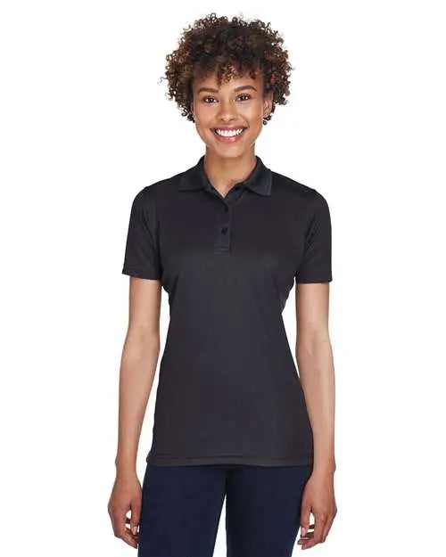 Ultraclub 8210l Women’s Cool & Dry Mesh Piqué Polo - Black