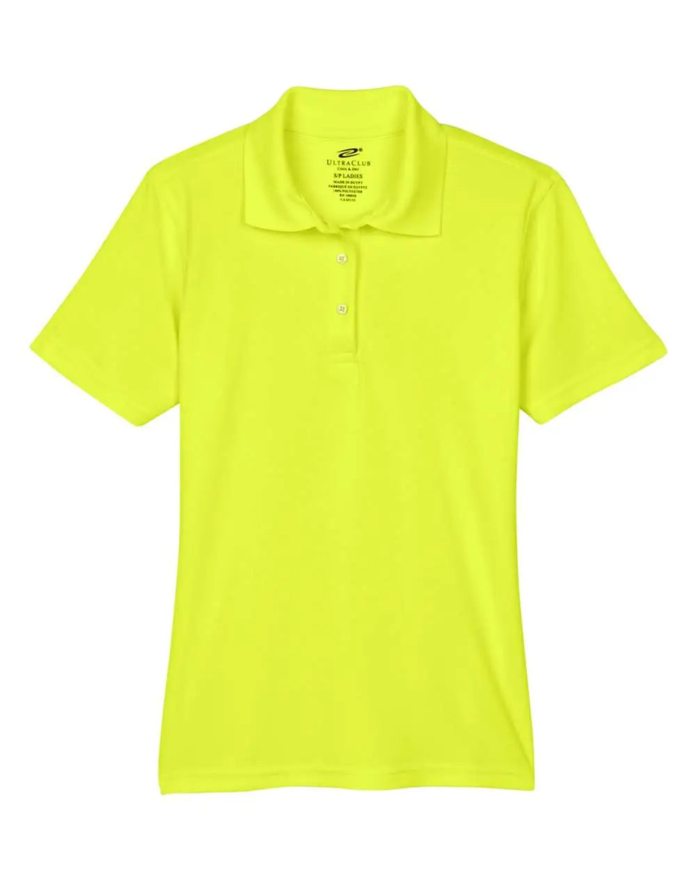 Ultraclub 8210l Women’s Cool & Dry Mesh Piqué Polo - Bright Yellow