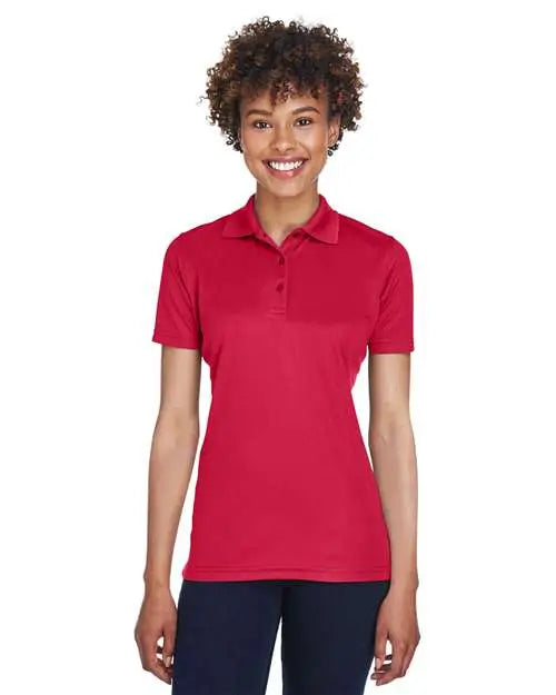 Ultraclub 8210l Women’s Cool & Dry Mesh Piqué Polo - Cardinal