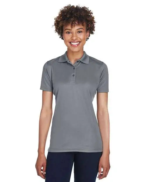 Ultraclub 8210l Women’s Cool & Dry Mesh Piqué Polo - Charcoal - Dark Gray / m