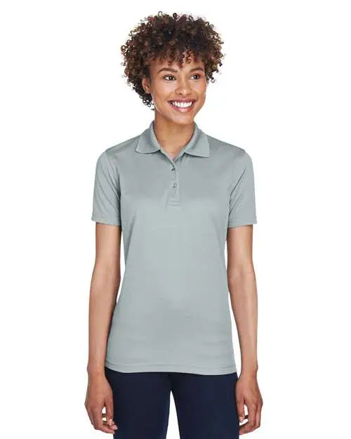Ultraclub 8210l Women’s Cool & Dry Mesh Piqué Polo - Silver