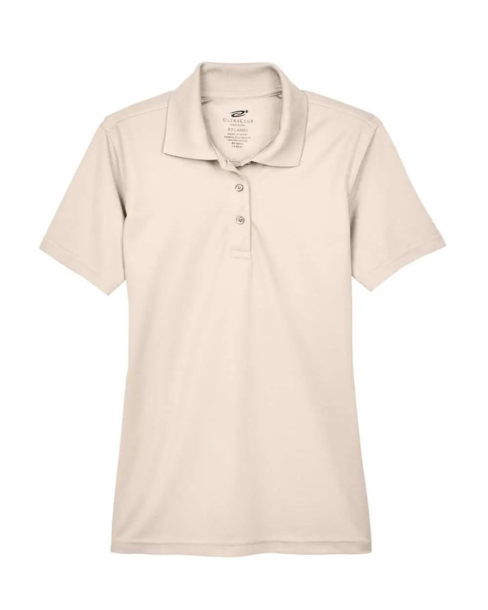 Ultraclub 8210l Women’s Cool & Dry Mesh Piqué Polo - Stone
