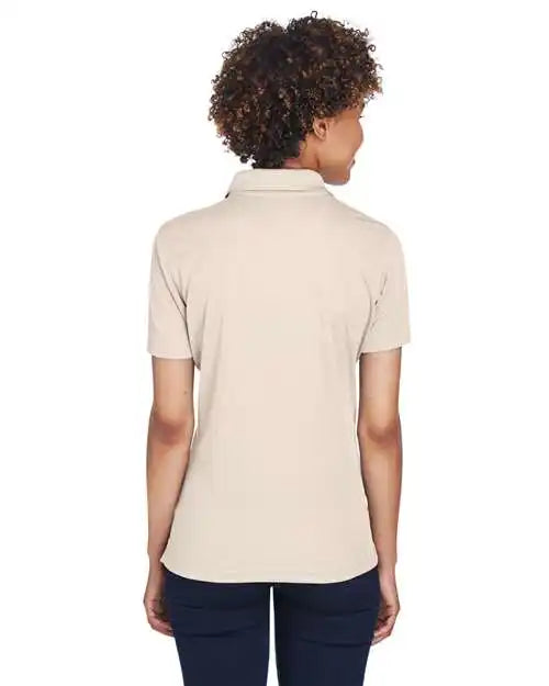 Ultraclub 8210l Women’s Cool &amp; Dry Mesh Piqué Polo - Stone