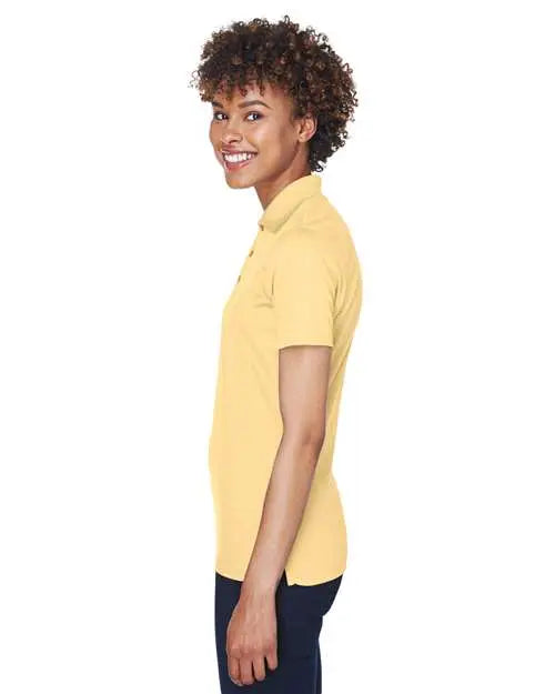 Ultraclub 8210l Women’s Cool & Dry Mesh Piqué Polo - Yellow Haze
