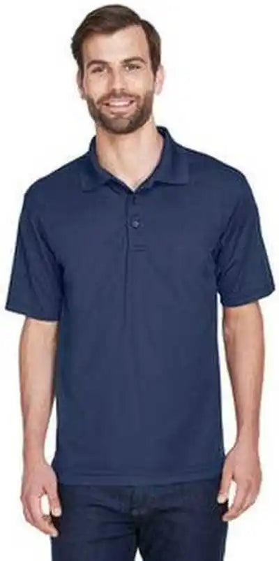 Ultraclub 8210t Men’s Tall Cool &amp; Dry Mesh Pique Polo Navy