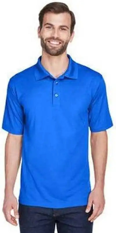 Ultraclub 8210t Men’s Tall Cool &amp; Dry Mesh Pique Polo - Royal