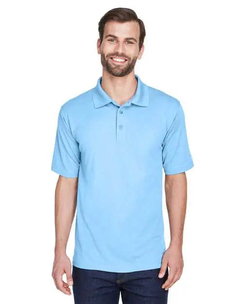 Ultraclub 8210u Men’s Cool & Dry Mesh Piqué Polo - 8210 - Columbia Blue