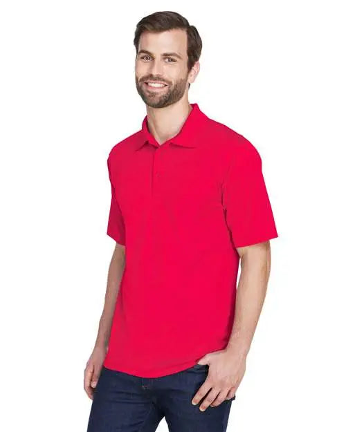 Ultraclub 8210u Men’s Cool & Dry Mesh Piqué Polo - 8210 - Red