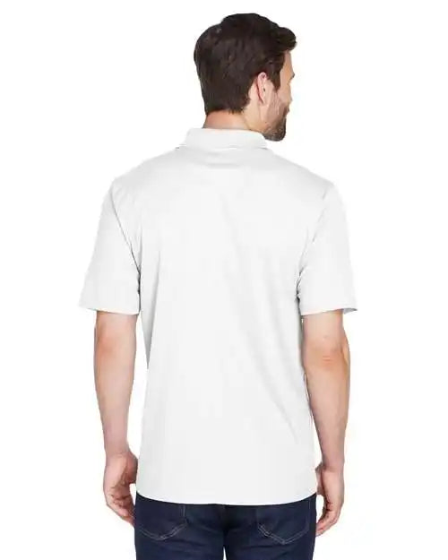 Ultraclub 8210u Men’s Cool &amp; Dry Mesh Piqué Polo - 8210 - White