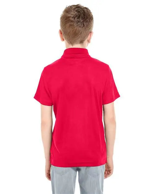 Ultraclub 8210y Youth Cool & Dry Mesh Piqué Polo - Red