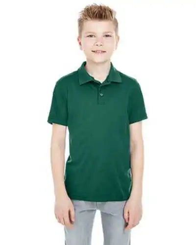 Ultraclub 8210y Youth Cool & Dry Mesh Piqupolo Forest Green
