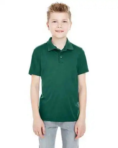 Ultraclub 8210y Youth Cool & Dry Mesh Piqupolo Forest Green