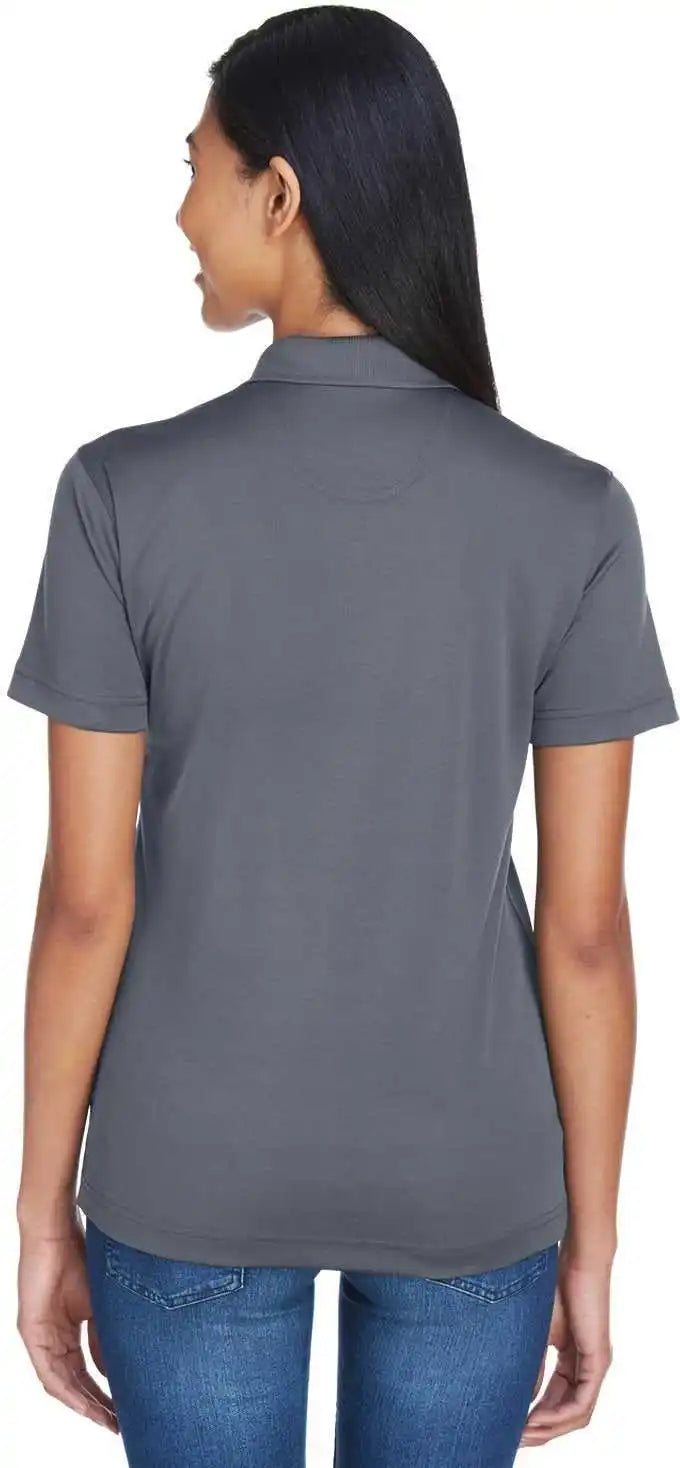Ultraclub 8404 Ladies’ Cool &amp; Dry Sport Polo Charcoal