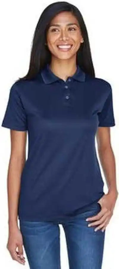 Ultraclub 8404 Ladies’ Cool &amp; Dry Sport Polo Navy