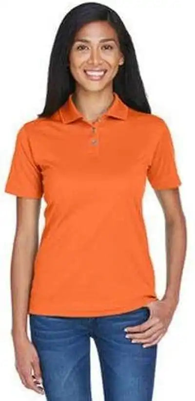 Ultraclub 8404 Ladies’ Cool &amp; Dry Sport Polo - Orange