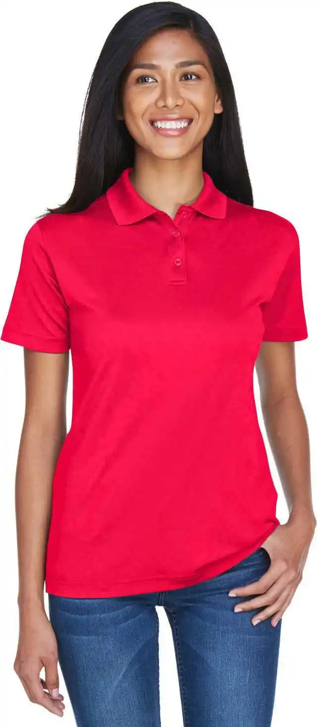 Ultraclub 8404 Ladies’ Cool &amp; Dry Sport Polo Red