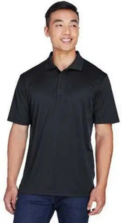 Ultraclub 8405 Men’s Cool &amp; Dry Sport Polo Black