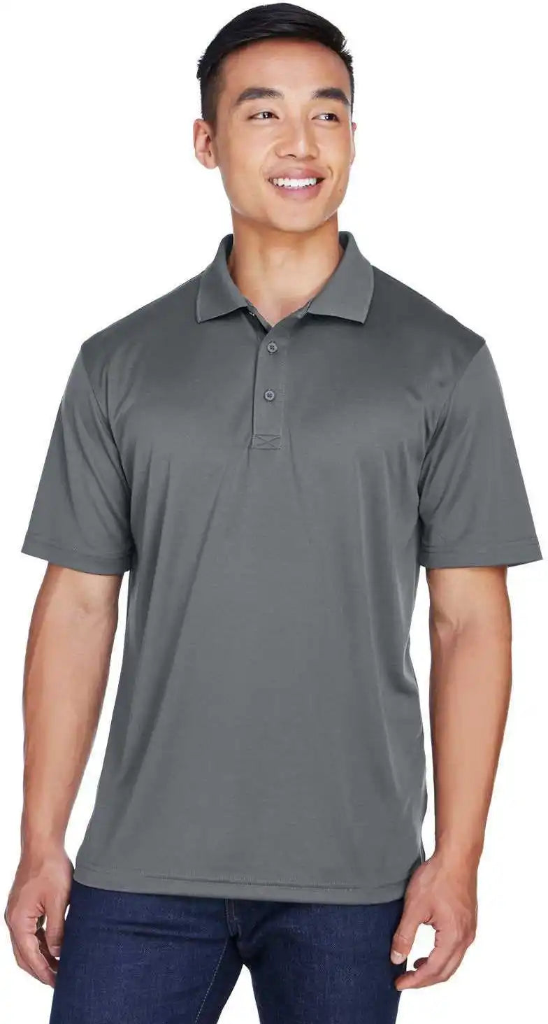 Ultraclub 8405 Men’s Cool &amp; Dry Sport Polo - Charcoal