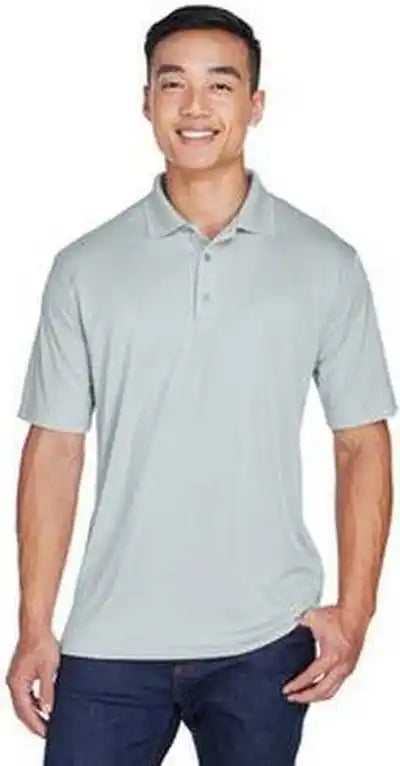 Ultraclub 8405 Men’s Cool & Dry Sport Polo - Gray