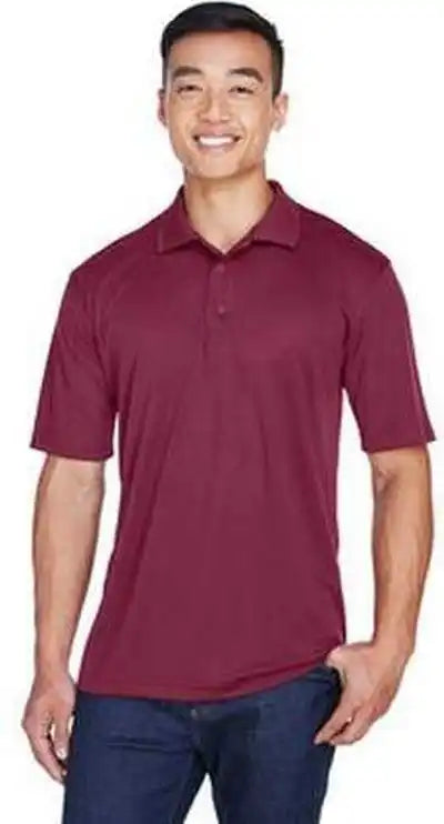 Ultraclub 8405 Men’s Cool &amp; Dry Sport Polo Maroon