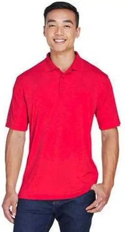 Ultraclub 8405 Men’s Cool & Dry Sport Polo - Red