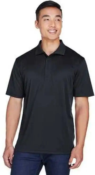 Ultraclub 8405t Men’s Tall Cool & Dry Sport Polo - Black