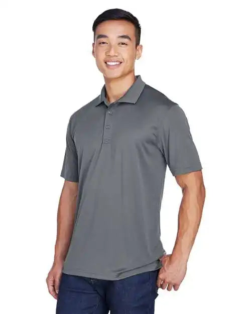 Ultraclub 8405u Men’s Cool &amp; Dry Sport Polo - 8405 - Charcoal
