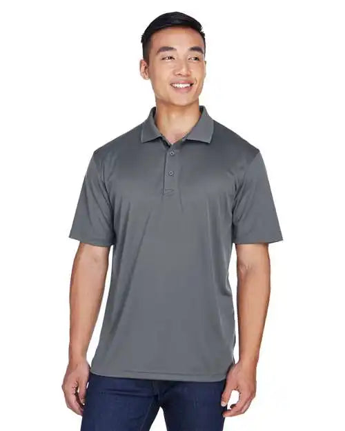 Ultraclub 8405u Men’s Cool &amp; Dry Sport Polo - 8405 - Charcoal