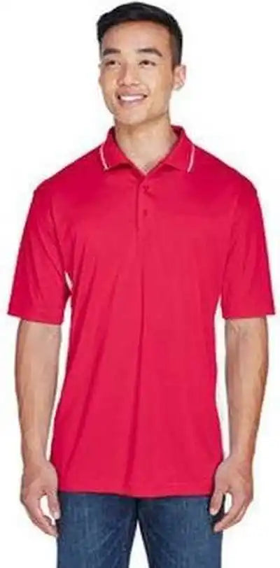 Ultraclub 8406 Men’s Cool & Dry Sport Two-tone Polo - Red White