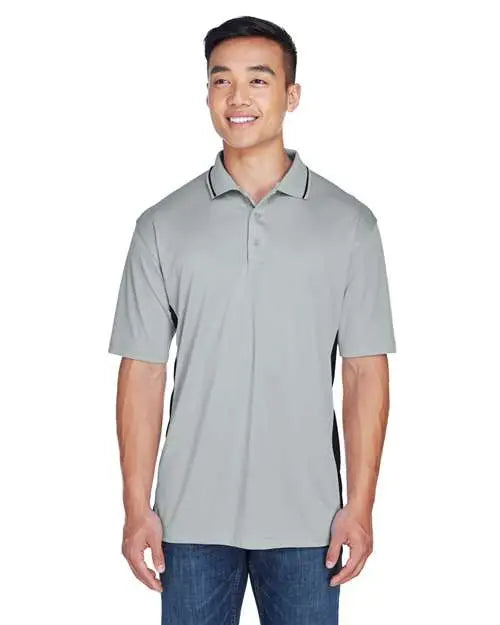 Ultraclub 8406u Men’s Cool & Dry Sport Two-tone Polo - 8406 - Gray Black - Gray/ / Adult s