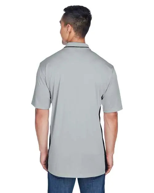 Ultraclub 8406u Men’s Cool & Dry Sport Two-tone Polo - 8406 - Gray Black