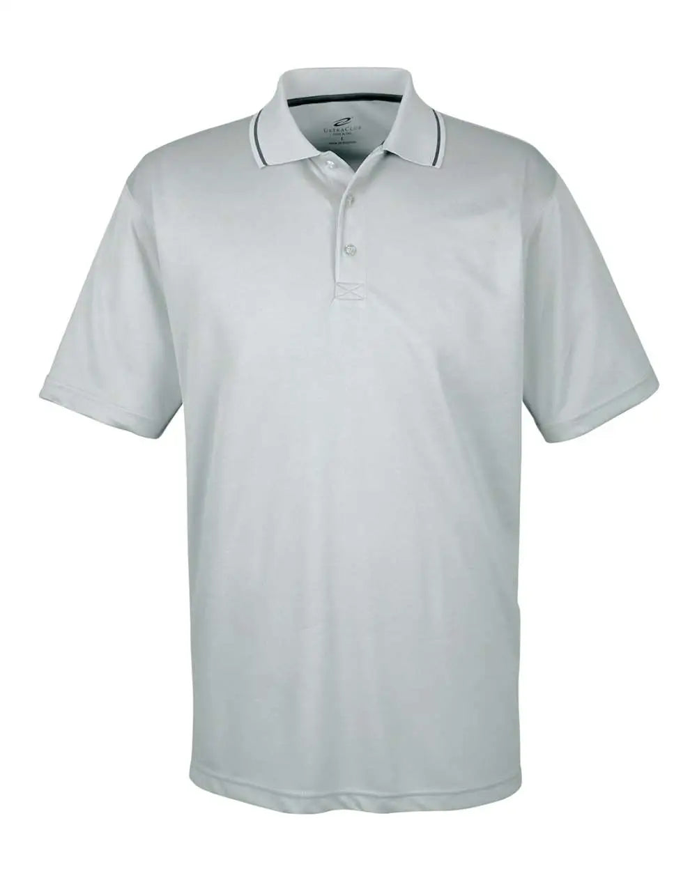 Ultraclub 8406u Men’s Cool & Dry Sport Two-tone Polo - 8406 - Gray Black - Gray/ / Adult s