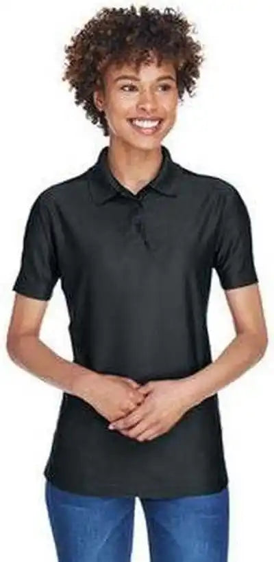 Ultraclub 8414 Ladies’ Cool &amp; Dry Elite Performance Polo Black