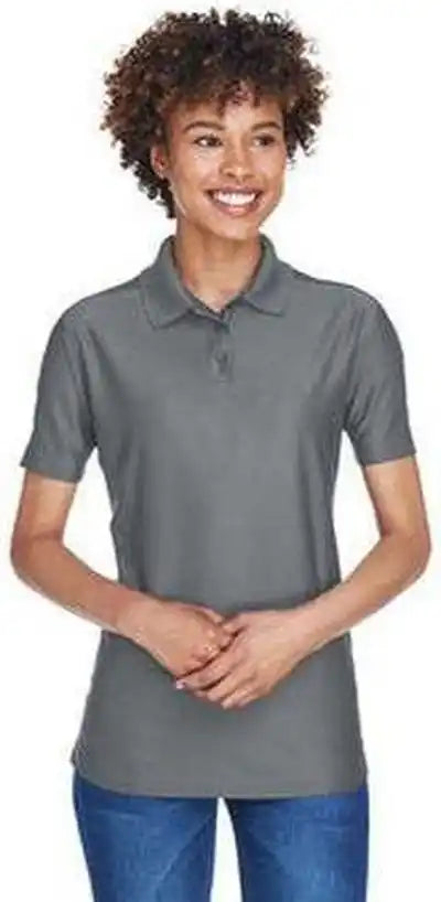 Ultraclub 8414 Ladies’ Cool & Dry Elite Performance Polo Charcoal