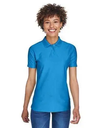 Ultraclub 8414 Ladies’ Cool & Dry Elite Performance Polo - Pacific Blue