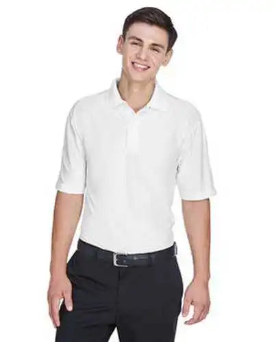 Ultraclub 8415 Men’s Cool &amp; Dry Elite Performance Polo - White