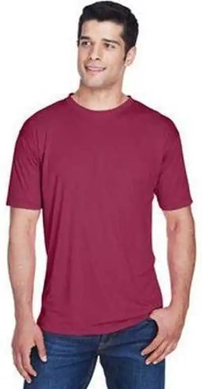 Ultraclub 8420 Men’s Cool & Dry Sport Performance Interlockt-shirt - Maroon