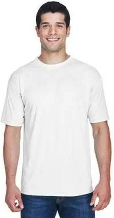 Ultraclub 8420 Men’s Cool & Dry Sport Performance Interlockt-shirt - White