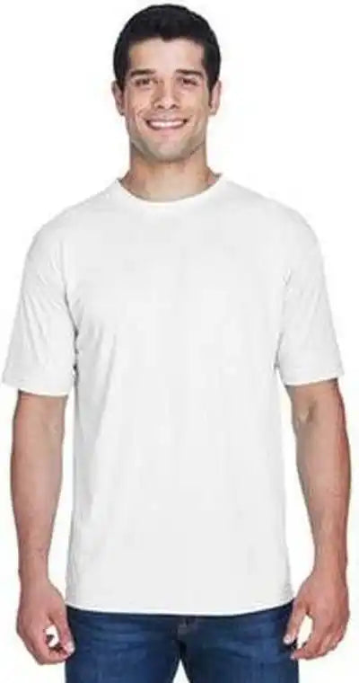 Ultraclub 8420 Men’s Cool & Dry Sport Performance Interlockt-shirt - White